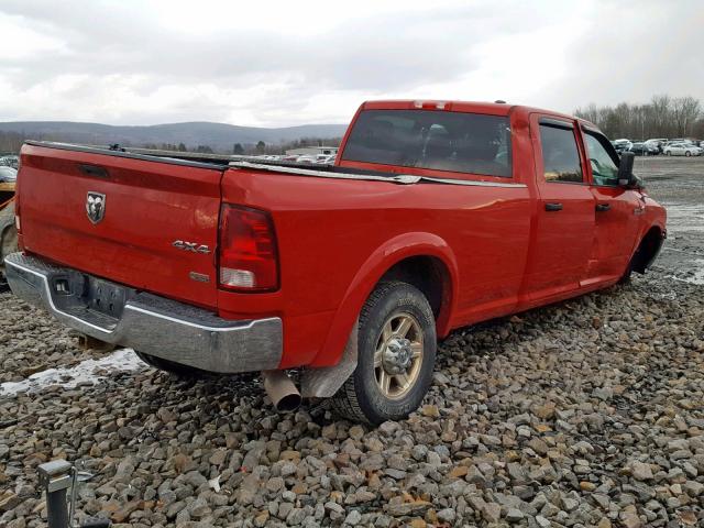 3C63D3GL3CG148704 - 2012 DODGE RAM 3500 S RED photo 4