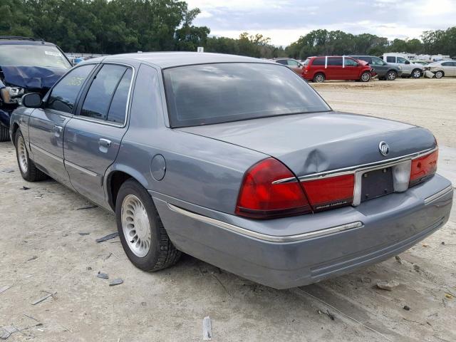 2MEFM74W1XX737000 - 1999 MERCURY GRAND MARQ GRAY photo 3