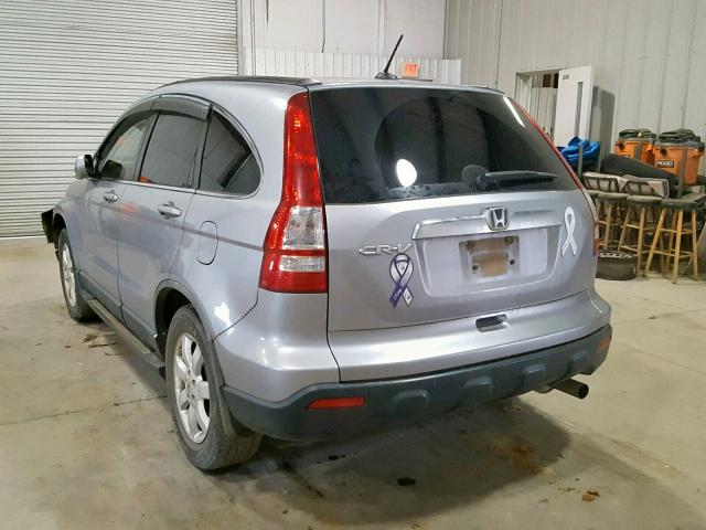 JHLRE38748C040154 - 2008 HONDA CR-V EXL SILVER photo 3