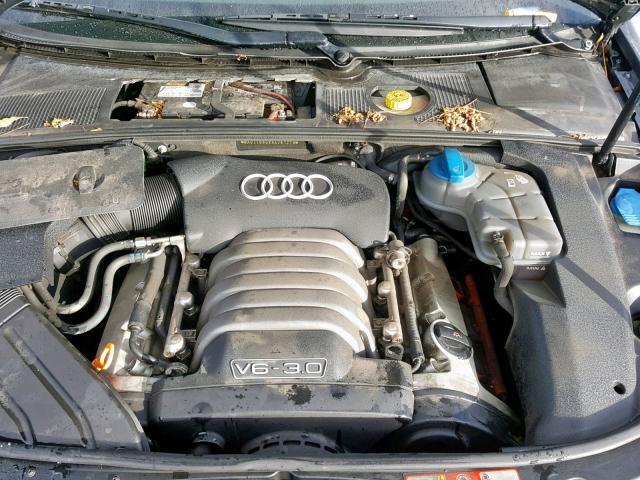 WAUJT68EX3A281279 - 2003 AUDI A4 3.0 GRAY photo 7