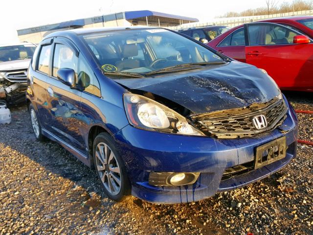 JHMGE8H54DC075415 - 2013 HONDA FIT SPORT BLUE photo 1