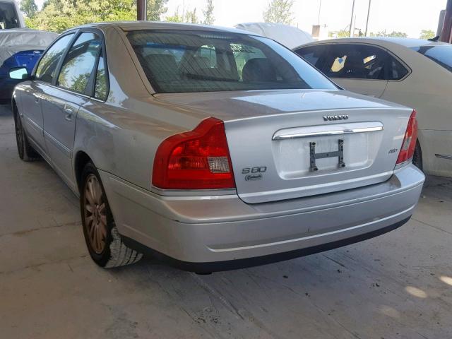 YV1TH592961442487 - 2006 VOLVO S80 2.5T SILVER photo 3