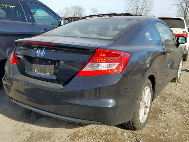 2HGFG3B18CH533194 - 2012 HONDA CIVIC EXL BLACK photo 4