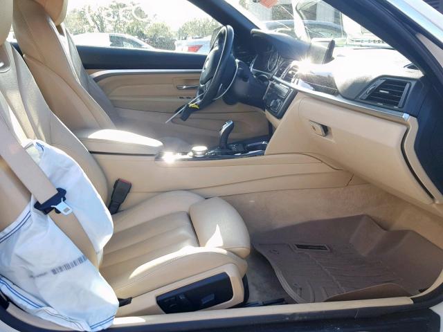 WBA3V5C52FP752413 - 2015 BMW 428 I WHITE photo 5