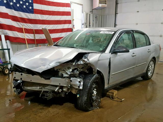 1G1ZS51806F192828 - 2006 CHEVROLET MALIBU LS SILVER photo 2