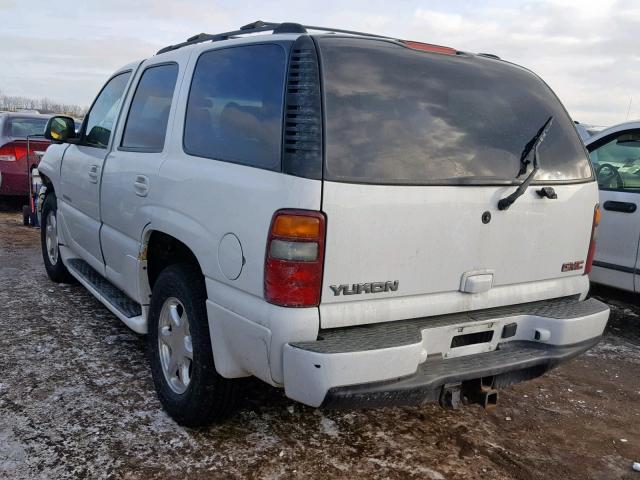 1GKEK63UX2J202704 - 2002 GMC DENALI WHITE photo 3