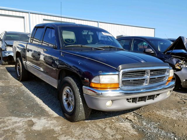 1B7GL2AX3YS646551 - 2000 DODGE DAKOTA QUA BLUE photo 1