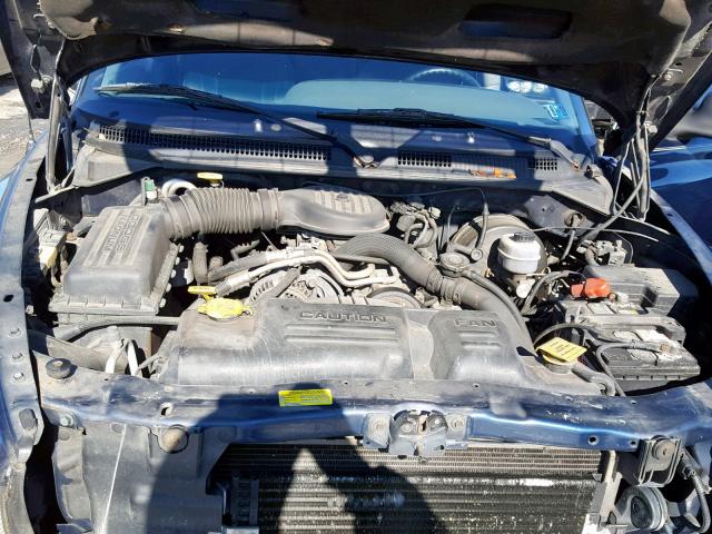 1B7GL2AX3YS646551 - 2000 DODGE DAKOTA QUA BLUE photo 7