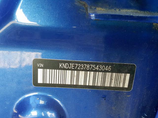 KNDJE723787543046 - 2008 KIA SPORTAGE E 蓝色 照片 10