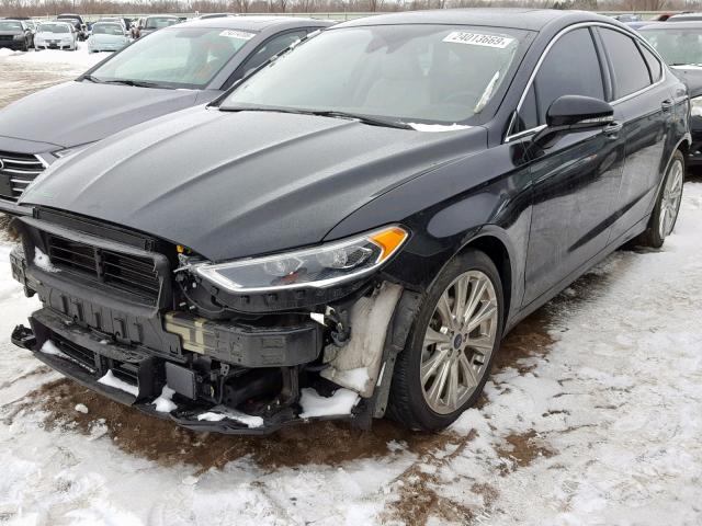 3FA6P0K98HR137903 - 2017 FORD FUSION TIT BLACK photo 2