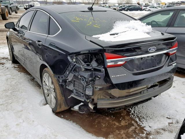 3FA6P0K98HR137903 - 2017 FORD FUSION TIT BLACK photo 3