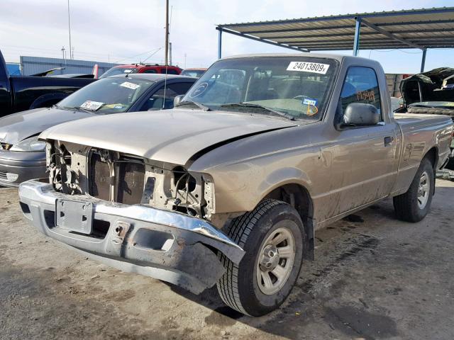 1FTYR10D93TA01085 - 2003 FORD RANGER GOLD photo 2