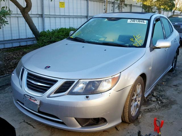 YS3FA4CY3B1302758 - 2011 SAAB 9-3 2.0T SILVER photo 2