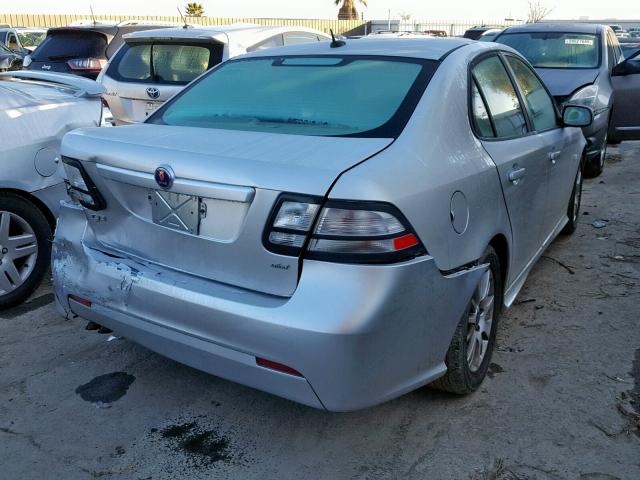 YS3FA4CY3B1302758 - 2011 SAAB 9-3 2.0T SILVER photo 4