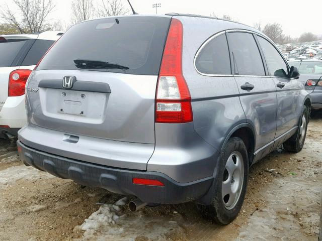 JHLRE38347C077149 - 2007 HONDA CR-V LX SILVER photo 4