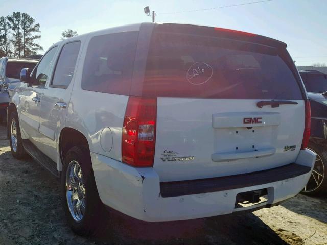 1GKFK13558R235541 - 2008 GMC YUKON HYBR WHITE photo 3