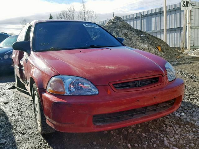 2HGEJ6435VH004205 - 1997 HONDA CIVIC CX RED photo 1