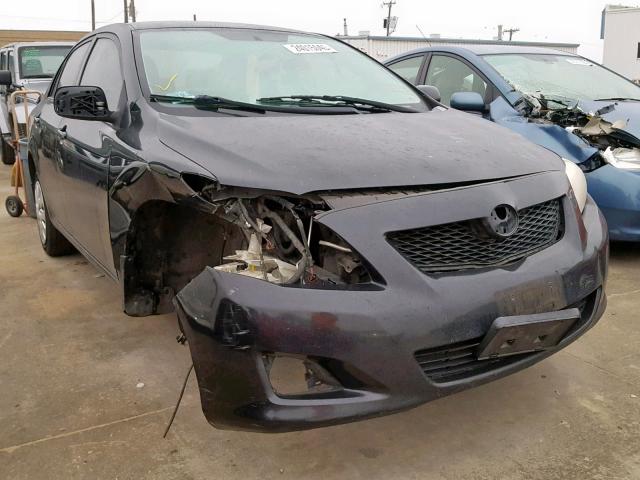 1NXBU4EE4AZ308044 - 2010 TOYOTA COROLLA BA BLACK photo 1