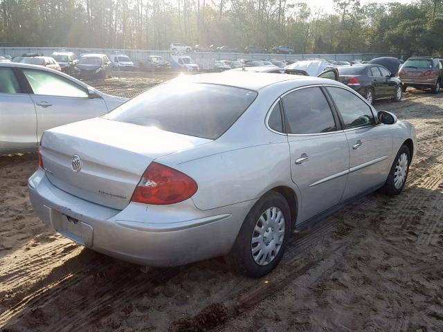 2G4WC532551246710 - 2005 BUICK LACROSSE C SILVER photo 4