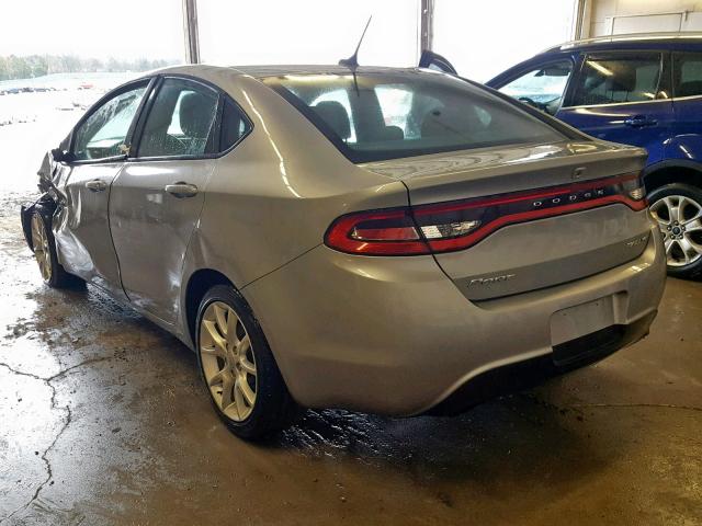 1C3CDFBB8FD402762 - 2015 DODGE DART SXT GRAY photo 3