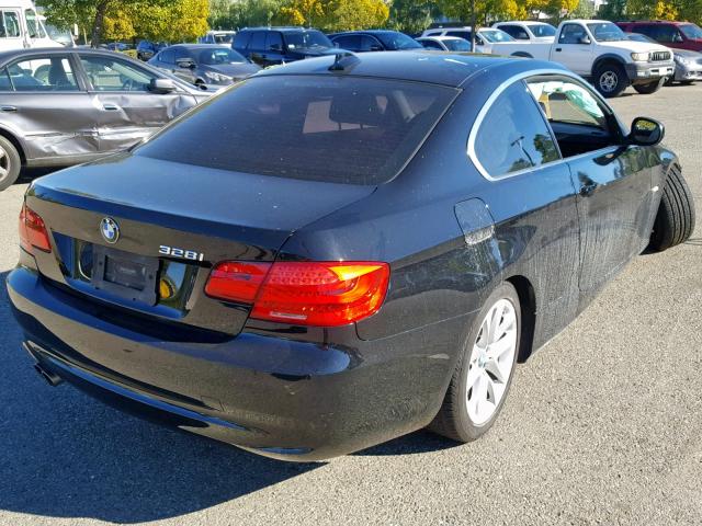 WBAKE5C50CE756432 - 2012 BMW 328 I SULE BLACK photo 4