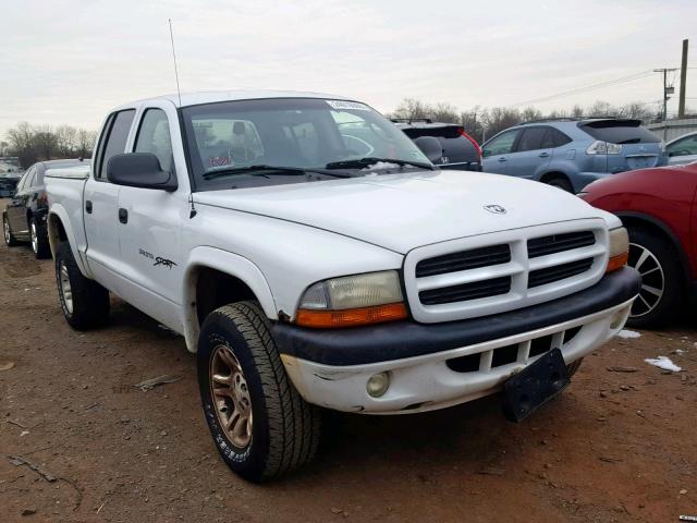 1B7GG2AN11S173872 - 2001 DODGE DAKOTA QUA WHITE photo 1