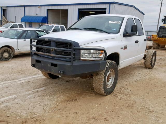 3D7KS28TX9G522839 - 2009 DODGE RAM 2500 WHITE photo 2