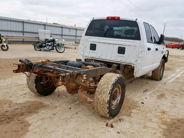 3D7KS28TX9G522839 - 2009 DODGE RAM 2500 WHITE photo 4