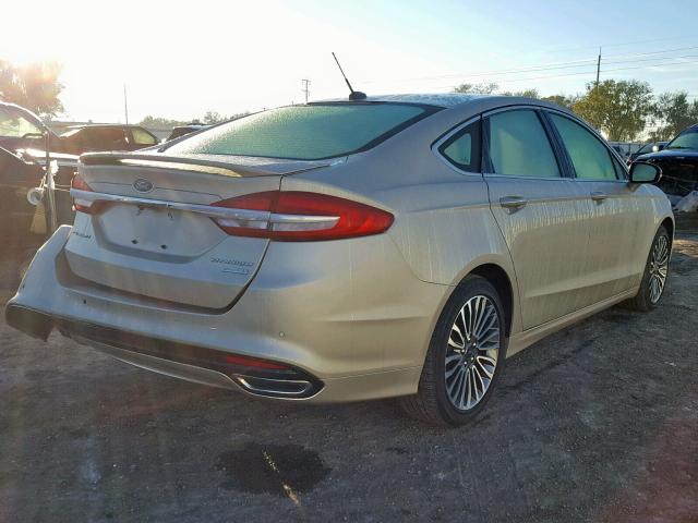 3FA6P0K95HR219393 - 2017 FORD FUSION TIT GOLD photo 4