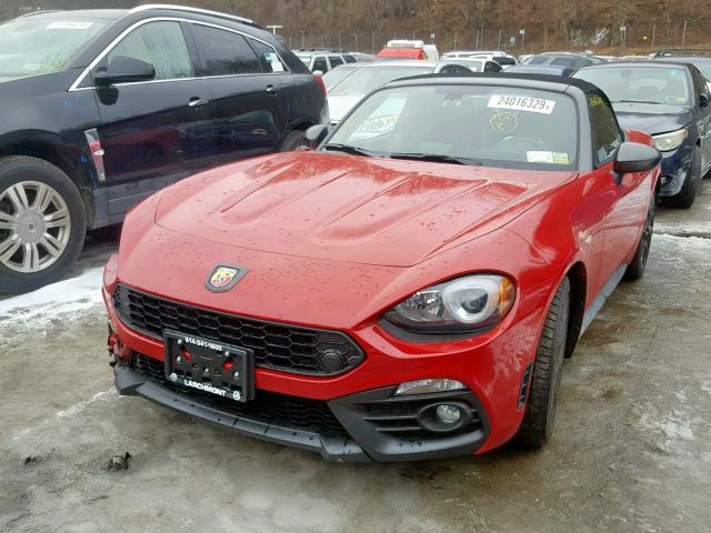 JC1NFAEK7H0125154 - 2017 FIAT 124 SPIDER RED photo 2