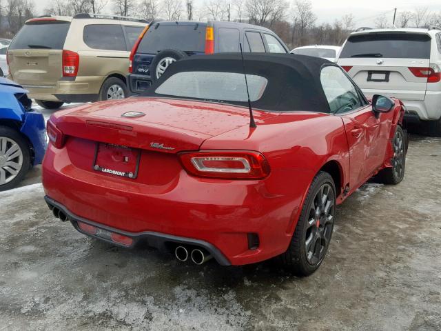 JC1NFAEK7H0125154 - 2017 FIAT 124 SPIDER RED photo 4