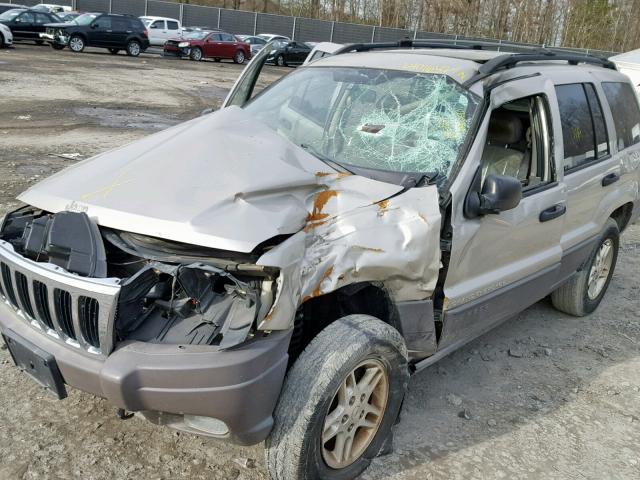 1J8GW48N13C514259 - 2003 JEEP GRAND CHER BEIGE photo 9