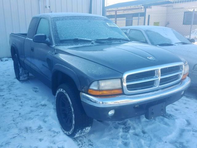 1B7GG22N71S336250 - 2001 DODGE DAKOTA GRAY photo 1