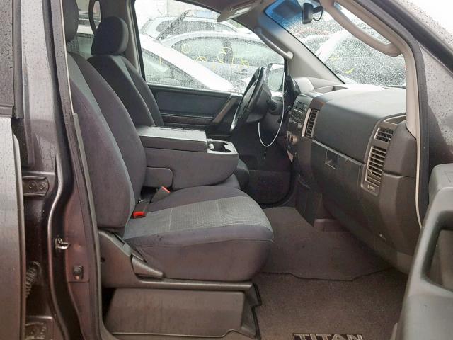 1N6AA07A76N506367 - 2006 NISSAN TITAN XE CHARCOAL photo 5