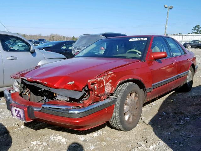 1G6KS52Y7TU835225 - 1996 CADILLAC SEVILLE SL RED photo 2