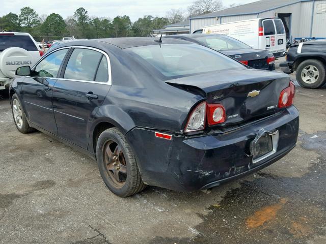 1G1ZG57K894272334 - 2009 CHEVROLET MALIBU LS BLACK photo 3