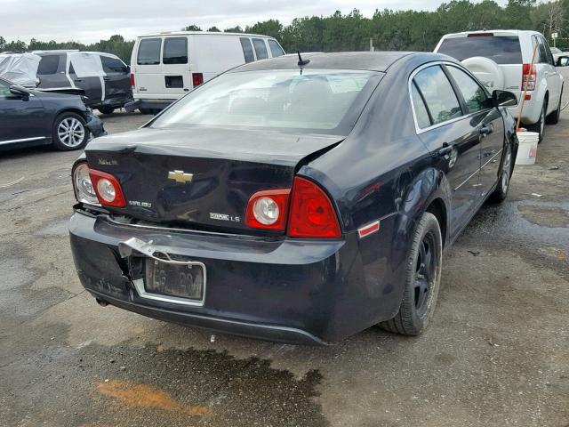 1G1ZG57K894272334 - 2009 CHEVROLET MALIBU LS BLACK photo 4