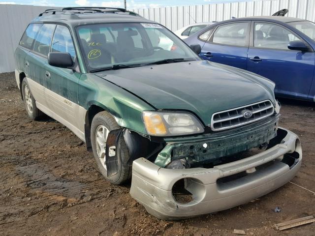 4S3BH665927650902 - 2002 SUBARU LEGACY OUT GREEN photo 1