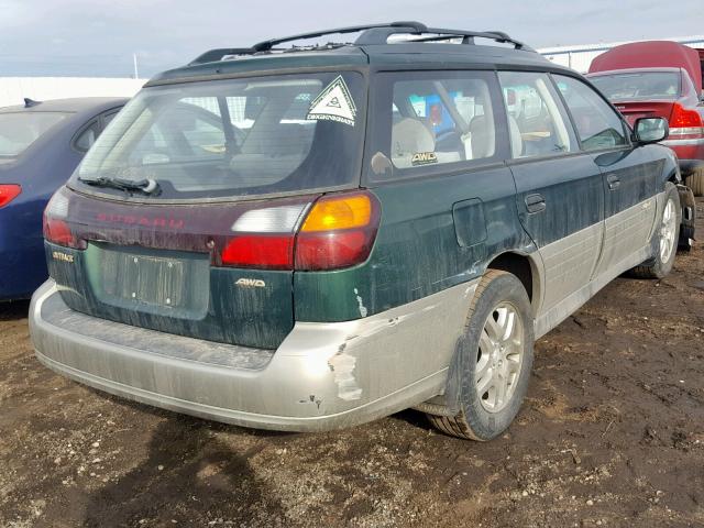 4S3BH665927650902 - 2002 SUBARU LEGACY OUT GREEN photo 4