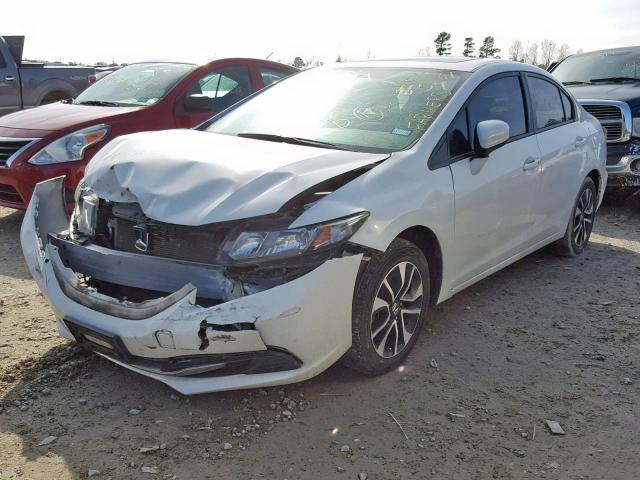 19XFB2F83EE016303 - 2014 HONDA CIVIC EX WHITE photo 2