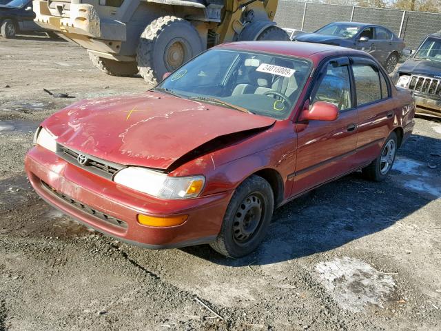 2T1BB02E4TC154152 - 1996 TOYOTA COROLLA DX RED photo 2