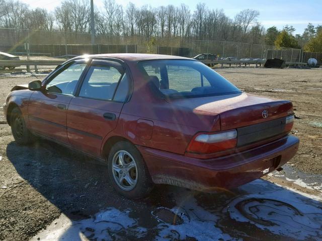 2T1BB02E4TC154152 - 1996 TOYOTA COROLLA DX RED photo 3