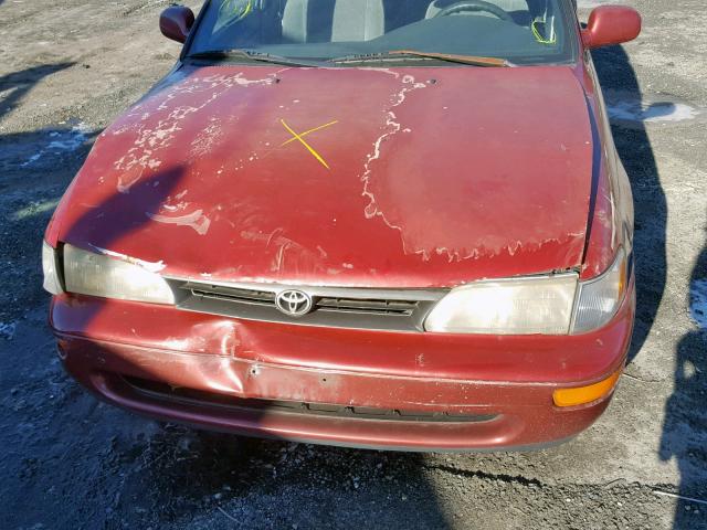 2T1BB02E4TC154152 - 1996 TOYOTA COROLLA DX RED photo 9