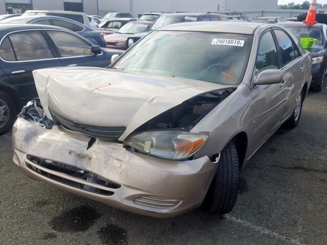 4T1BF30K53U555772 - 2003 TOYOTA CAMRY LE GOLD photo 2