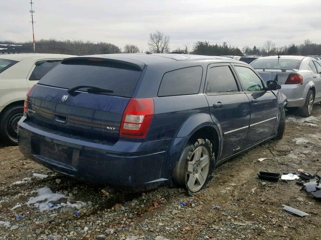 2D4FV47V76H436310 - 2006 DODGE MAGNUM SXT BLUE photo 4