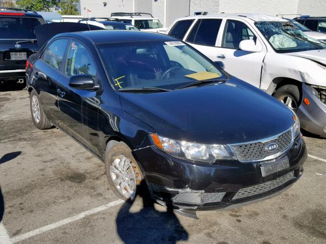 KNAFU4A26D5666811 - 2013 KIA FORTE EX BLACK photo 1