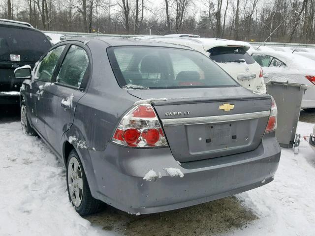 KL1TG5DE7BB256310 - 2011 CHEVROLET AVEO LT GRAY photo 3