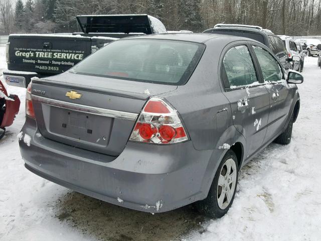 KL1TG5DE7BB256310 - 2011 CHEVROLET AVEO LT GRAY photo 4