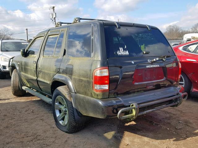 JN8DR09Y24W914354 - 2004 NISSAN PATHFINDER BLACK photo 3