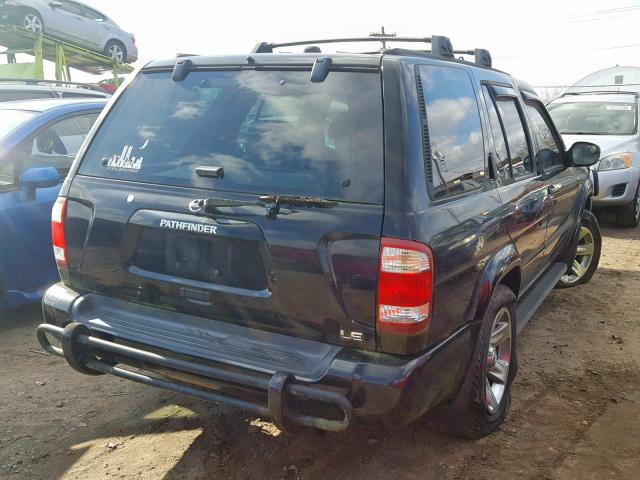 JN8DR09Y24W914354 - 2004 NISSAN PATHFINDER BLACK photo 4